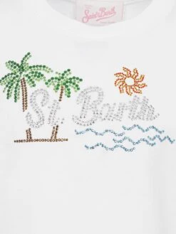 MC2 Saint Barth Elly Cotton Jersey Crewneck T-shirt With Saint Barth Sunset Rhinestone Desgin 7 MC2 Saint Barth Elly Cotton Jersey Crewneck T-shirt With Saint Barth Sunset Rhinestone Desgin -MC2 Saint Barth Shop UID ELLY00101214H GIRL T SHIRT WHITE POSTCARD PLACES MC2 03