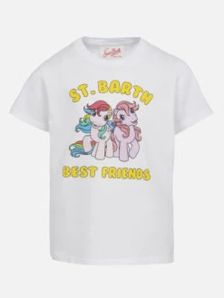 MC2 Saint Barth Girl Cotton Jersey Crewneck T-shirt Elly With My Little Pony Print | MY LITTLE PONY SPECIAL EDITION