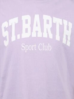 MC2 Saint Barth Girl Cotton Jersey Crewneck T-shirt Elly With St. Barth Print -MC2 Saint Barth Shop UID ELLY00102236F GIRL T SHIRT PINK 3