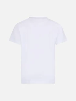 MC2 Saint Barth Girl Cotton Jersey Crewneck T-shirt Elly With Miss Stufo Embroidery -MC2 Saint Barth Shop UID ELLY00102766F KIDS T SHIRT WHITE 20241023093500 2