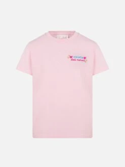 MC2 Saint Barth Elly Cotton Jersey Crewneck T-shirt With Vado Dai Nonni Embroidery