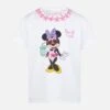 MC2 Saint Barth Elly Cotton Jersey Crewneck T-shirt With Minnie Print | DISNEY® SPECIAL EDITION