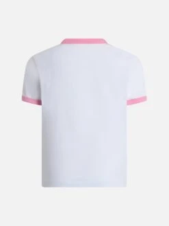 MC2 Saint Barth Girl Cotton Jersey Crewneck T-shirt Elly With Barbie Saint Barth Print | BARBIE SPECIAL EDITION -MC2 Saint Barth Shop UID ELLY00301847F GIRL T SHIRT WHITE 2