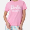 MC2 Saint Barth Woman Cotton Jersey Crewneck T-shirt Emilie With Barbie St. Barth Print | BARBIE SPECIAL EDITION
