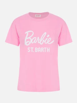MC2 Saint Barth Woman Cotton Jersey Crewneck T-shirt Emilie With Barbie St. Barth Print | BARBIE SPECIAL EDITION -MC2 Saint Barth Shop UID EMI000105556F WOMAN T SHIRT PINK BARBIE 01 84300a21 abfb 4201 8d19 0a44bdc8ea70