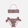 MC2 Saint Barth Girl Bandeau Bikini With Leopard Print -MC2 Saint Barth Shop UID EMY000100019B GIRL BIKINI PINK 0 0 1