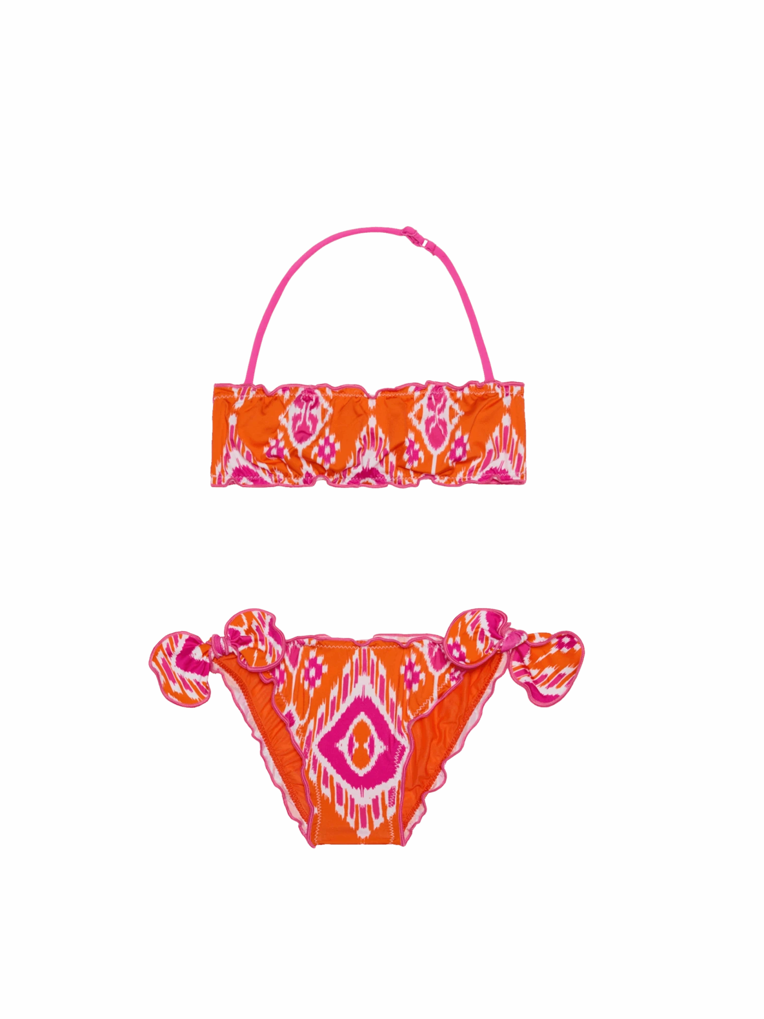 MC2 Saint Barth Girl Bandeau Bikini With Geometrical Print 3 MC2 Saint Barth Girl Bandeau Bikini With Geometrical Print