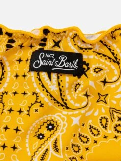 MC2 Saint Barth Girl Bandeau Bikini With Bandanna Print 7 MC2 Saint Barth Girl Bandeau Bikini With Bandanna Print -MC2 Saint Barth Shop UID EMY000100567B GIRL BIKINI YELLOW BANDANA MC2 03
