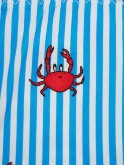 MC2 Saint Barth Girl Classic Bandeau Bikini Emy With Crab Print -MC2 Saint Barth Shop UID EMY000103216F KIDS BIKINI BLUETTE 20240709220000 3