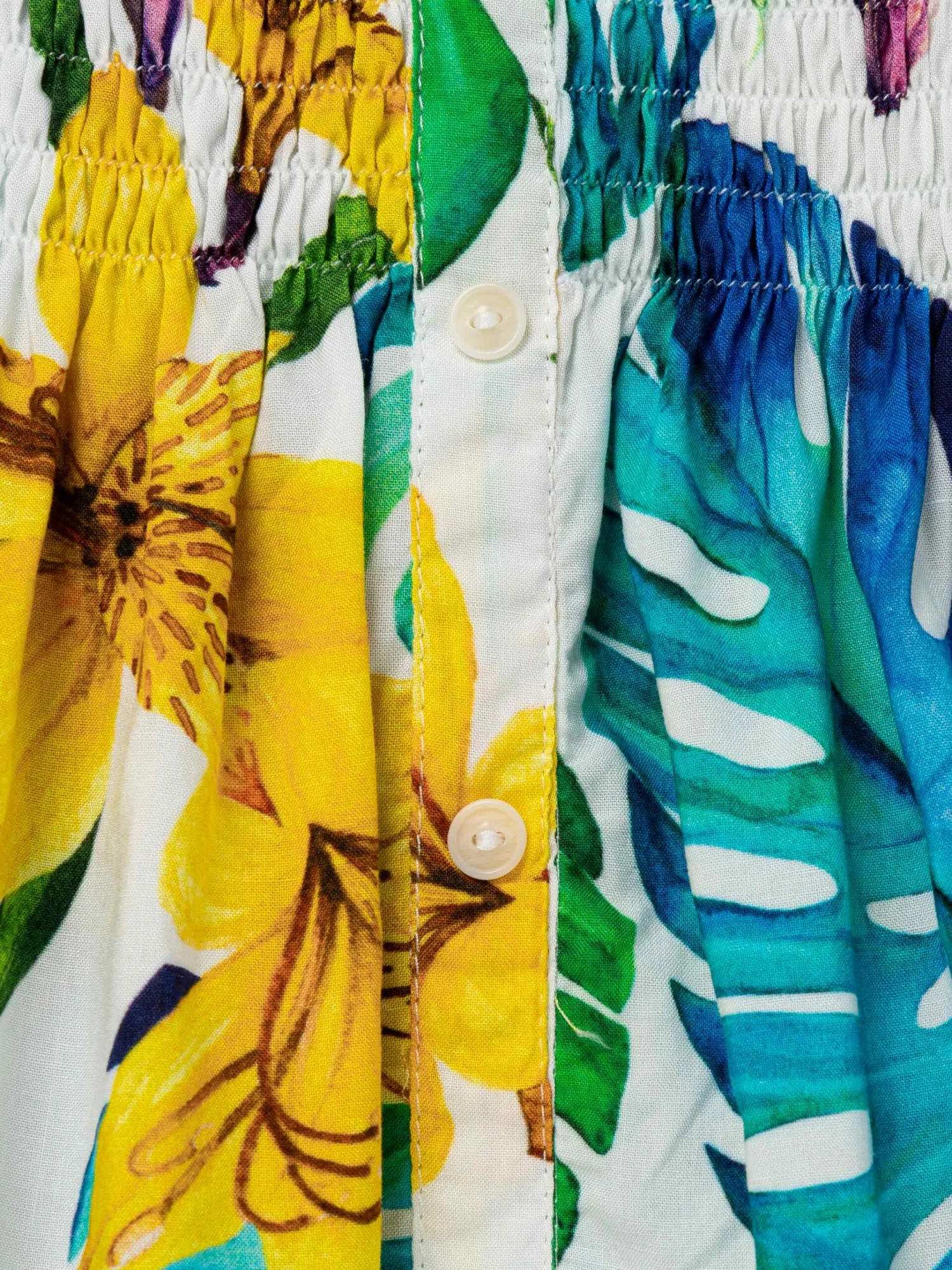 MC2 Saint Barth Cotton Dress Fancy With Tropical Print 5 MC2 Saint Barth Cotton Dress Fancy With Tropical Print - Image 3