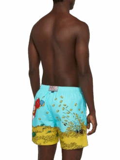 MC2 Saint Barth Mid-length Gustavia Swim-shorts With Scrooge Placed Print| DISNEY® SPECIAL EDITION -MC2 Saint Barth Shop UID GUS000902915H MAN SWIMSHORT GREEN CHARACTERS DISNEY 3