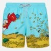 MC2 Saint Barth Mid-length Gustavia Swim-shorts With Scrooge Placed Print| DISNEY® SPECIAL EDITION -MC2 Saint Barth Shop UID GUS000902915H MAN SWIMSHORT GREEN CHARACTERS DISNEY 5