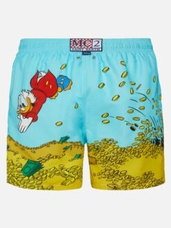 MC2 Saint Barth Mid-length Gustavia Swim-shorts With Scrooge Placed Print| DISNEY® SPECIAL EDITION -MC2 Saint Barth Shop UID GUS000902915H MAN SWIMSHORT GREEN CHARACTERS DISNEY 6
