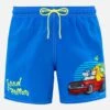MC2 Saint Barth Man Mid-length Gustavia Swim-shorts With Cryptopuppets Placed Print| CRYPTOPUPPETS SPECIAL EDITION -MC2 Saint Barth Shop UID GUS000903130F MAN SWIMSHORT BLUE CRYPTOPUPPETS 1