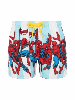 MC2 Saint Barth Haiti Mid-length Swim Shorts With Spiderman Print| MARVEL SPECIAL EDITION