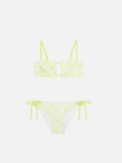 MC2 Saint Barth Girl Bikini With Daisy Embroidery