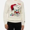 MC2 Saint Barth Sweater Heron With Snoopy Jacquard And Embroidery | SNOOPY PEANUTS® SPECIAL EDITION