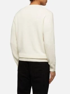 MC2 Saint Barth Sweater Heron With Snoopy Jacquard And Embroidery | SNOOPY PEANUTS® SPECIAL EDITION -MC2 Saint Barth Shop UID HER000100553E MAN KNITWEAR WHITE XMAS PEANUTS 20250107183502 3