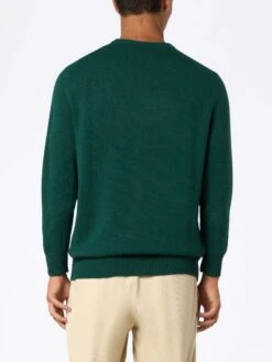 MC2 Saint Barth Man Green Sweater Heron With Snoopy Master Chef | SNOOPY PEANUTS SPECIAL EDITION -MC2 Saint Barth Shop UID HER000102868G MAN KNITWEAR GREEN 20240903133402 6 edb57f9d da01 441a a394 7bb674af17cc