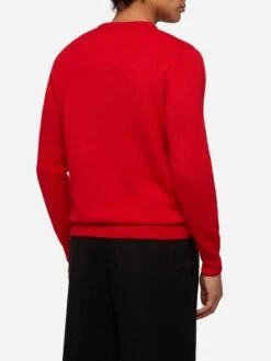 MC2 Saint Barth Sweater Heron With Snoopy Jacquard | SNOOPY PEANUTS® SPECIAL EDITION -MC2 Saint Barth Shop UID HER000109786E MAN KNITWEAR RED XMAS PEANUTS 20250107193500 3