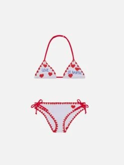 MC2 Saint Barth Girl Bikini With Hearts