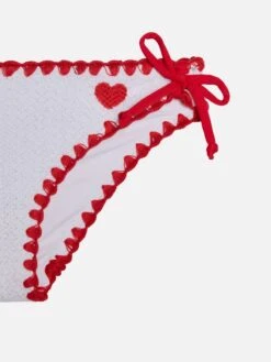 MC2 Saint Barth Girl Bikini With Hearts -MC2 Saint Barth Shop UID HOL000100119B GIRL BIKINI WHITE 0 0 3
