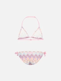 MC2 Saint Barth Holly Classic Triangle Bikini In Raschel Fabric -MC2 Saint Barth Shop UID HOL000100185H GIRL BIKINI PINK 20250214180418 02