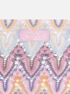 MC2 Saint Barth Holly Classic Triangle Bikini In Raschel Fabric -MC2 Saint Barth Shop UID HOL000100185H GIRL BIKINI PINK 20250214180418 03