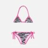 MC2 Saint Barth Girl Triangle Bikini With Zebra Print 1 MC2 Saint Barth Girl Triangle Bikini With Zebra Print -MC2 Saint Barth Shop UID HOL000200302B GIRL BIKINI WHITE 0 0 1