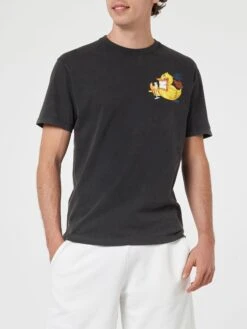 MC2 Saint Barth Man Vintage Cotton T-shirt Jack With Ducky Cryptopuppets Print | CRYPTOPUPPETS SPECIAL EDITION -MC2 Saint Barth Shop UID JACK00100785F MAN T SHIRT BLACK 3