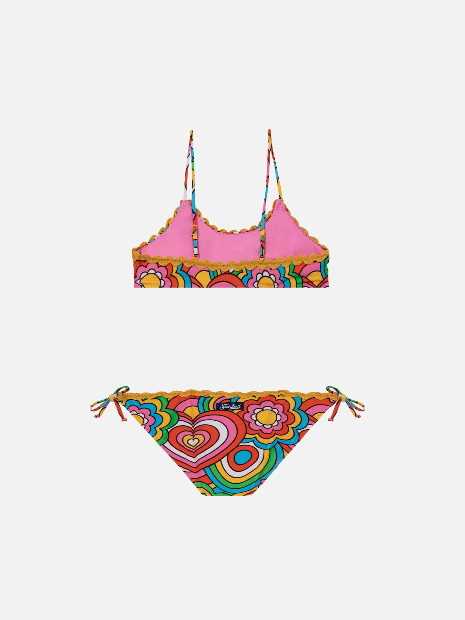 MC2 Saint Barth Girl Bralette Bikini With Multicolor Print 4 MC2 Saint Barth Girl Bralette Bikini With Multicolor Print - Image 2