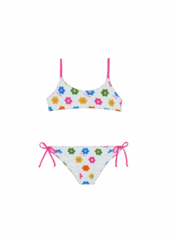 MC2 Saint Barth Girl Bralette Bikini With Daisies