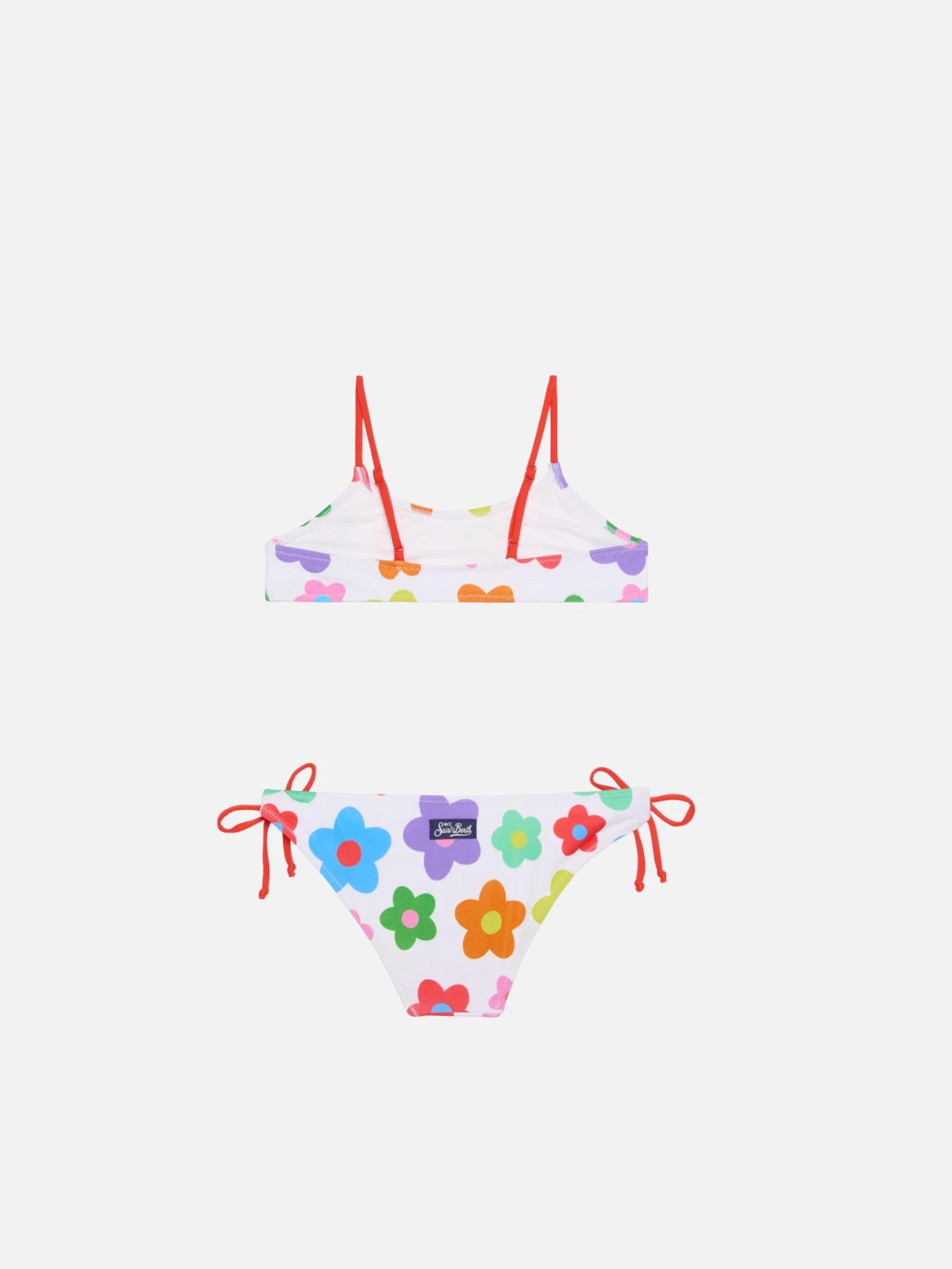 MC2 Saint Barth Girl Bralette Bikini With Multicolor Daisy Print 4 MC2 Saint Barth Girl Bralette Bikini With Multicolor Daisy Print - Image 2