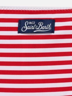 MC2 Saint Barth Jaiden Bralette Bikini With Striped Print 7 MC2 Saint Barth Jaiden Bralette Bikini With Striped Print -MC2 Saint Barth Shop UID JAI0001LIN41 GIRL BIKINI RED MC2 MC2 03