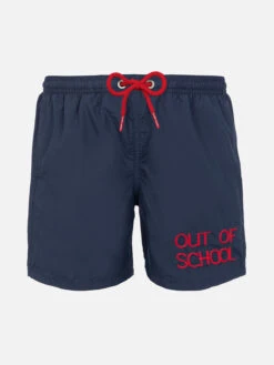 MC2 Saint Barth Boy Navy Blue Swim Shorts