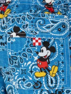 MC2 Saint Barth Jean Mid-length Swim Shorts With Mickey Mouse Print | DISNEY® SPECIAL EDITION -MC2 Saint Barth Shop UID JEA000103013H BOY SWIMSHORT SKY DISNEY 03