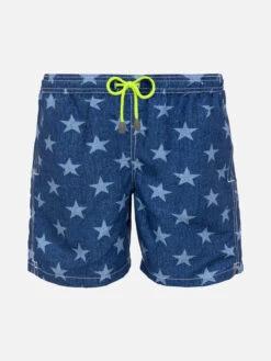 Boy Swim Shorts With Stars Print