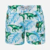 Boy Swim Shorts With T-rex Print -MC2 Saint Barth Shop UID JEA0001VGDN01 BOY SWIMSHORT WHITE 20240715153500 1