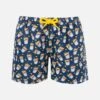 MC2 Saint Barth Boy Lightweight Fabric Swimshorts With Estathè Print | ESTATHE' SPECIAL EDITION