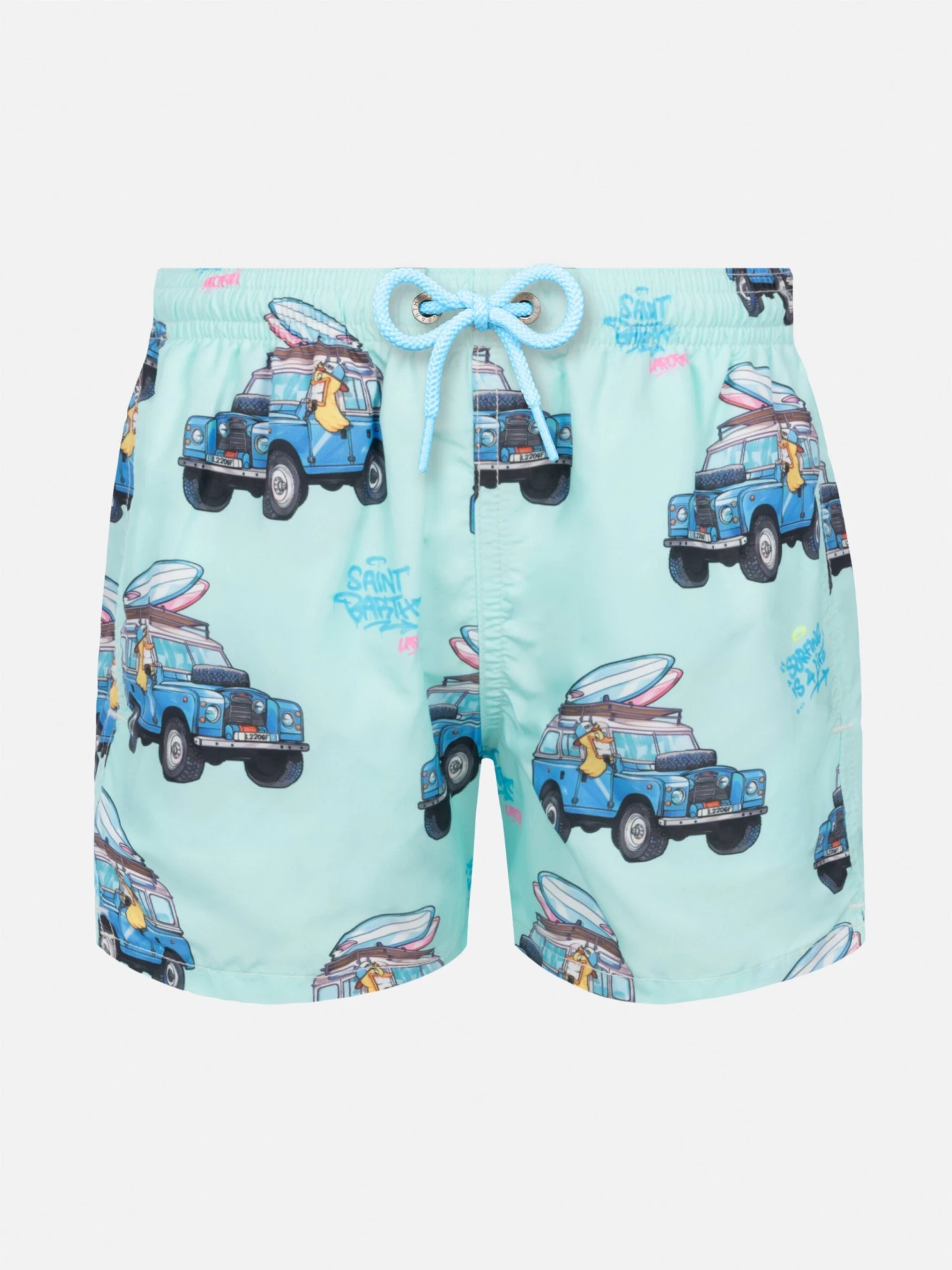 MC2 Saint Barth Jean Lighting Lightweight Fabric Swim Shorts With Cryptopuppets Surfer Print | CRYPTOPUPPETS SPECIAL EDITION 3 MC2 Saint Barth Jean Lighting Lightweight Fabric Swim Shorts With Cryptopuppets Surfer Print | CRYPTOPUPPETS SPECIAL EDITION