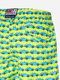 MC2 Saint Barth Jean Lighting Lightweight Fabric Swim Shorts With Car Print -MC2 Saint Barth Shop UID JEA000403362H BOY SWIMSHORT YELLOW CARS PORSCHE 3