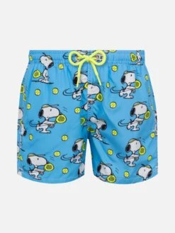 MC2 Saint Barth Jean Lighting Lightweight Fabric Swim Shorts With Snoopy Padel Player Print|SNOOPY PEANUTS® SPECIAL EDITION