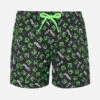 MC2 Saint Barth Jean Lighting Lightweight Fabric Swim Shorts With Minecraft Print|MINECRAFT SPECIAL EDITION