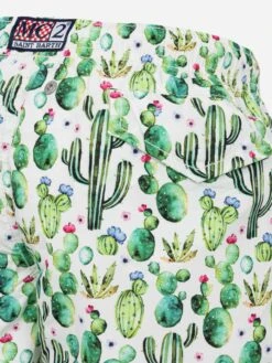 MC2 Saint Barth Jean Lighting Lightweight Fabric Swim Shorts With Cactus Print -MC2 Saint Barth Shop UID JEA0004PRCP01 BOY SWIMSHORT WHITE MC2 MC2 03