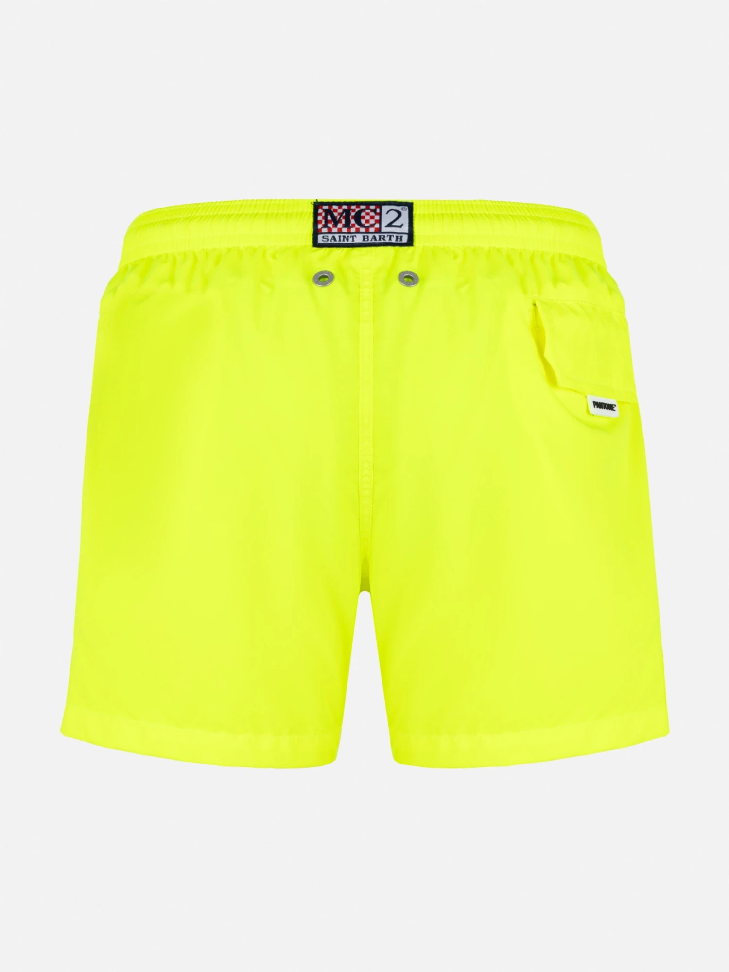 MC2 Saint Barth Jean Lighting Pantone Lightweight Fluo Yellow Swim Shorts| PANTONE® SPECIAL EDITION 4 MC2 Saint Barth Jean Lighting Pantone Lightweight Fluo Yellow Swim Shorts| PANTONE® SPECIAL EDITION - Image 2
