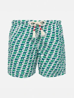 MC2 Saint Barth Boy Swim Shorts With Elephant Print