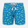 MC2 Saint Barth Boy Bluette Swim Shorts With Green Alligator Print -MC2 Saint Barth Shop UID JEA001600748D BOY SWIMSHORT SKY FUNNY 20240809160003 01