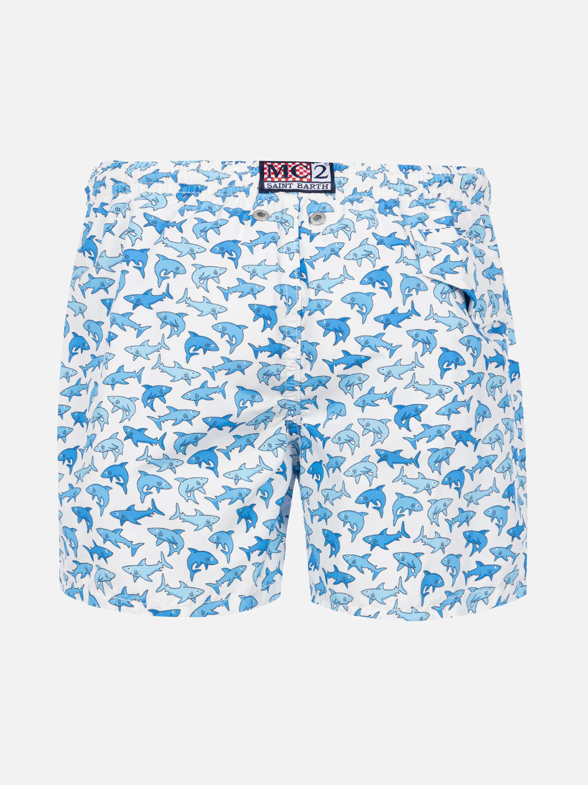 MC2 Saint Barth Boy Swim Shorts With Sharks Print 4 MC2 Saint Barth Boy Swim Shorts With Sharks Print - Image 2