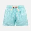 MC2 Saint Barth Boy Lightweight Fabric Swim-shorts Jean Lighting 70 With Paisley Print