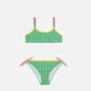 MC2 Saint Barth Girl Top Bikini With Gingham Print 2 MC2 Saint Barth Girl Top Bikini With Gingham Print -MC2 Saint Barth Shop UID JEY000100244B GIRL BIKINI GREEN 0 0 1